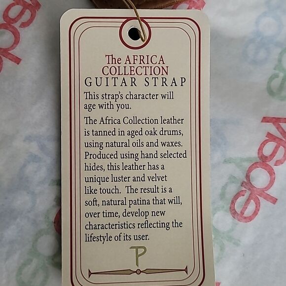 Perri's leather guitar strap Brown NWT - Picture 6 of 8